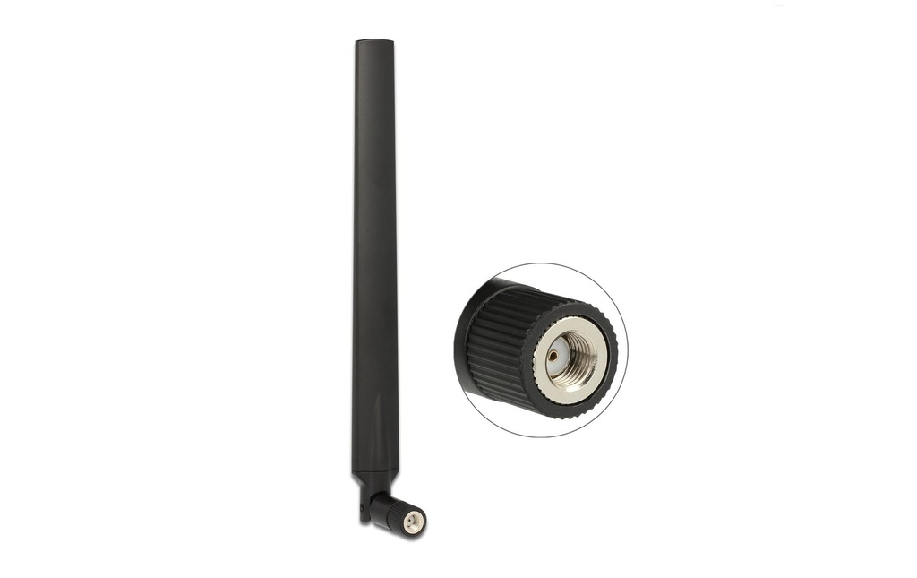 Delock Antenne Wi-Fi 802.11 ac/a/h/b/g/n RP-SMA 7 dBi Rayonnement omni directionnel