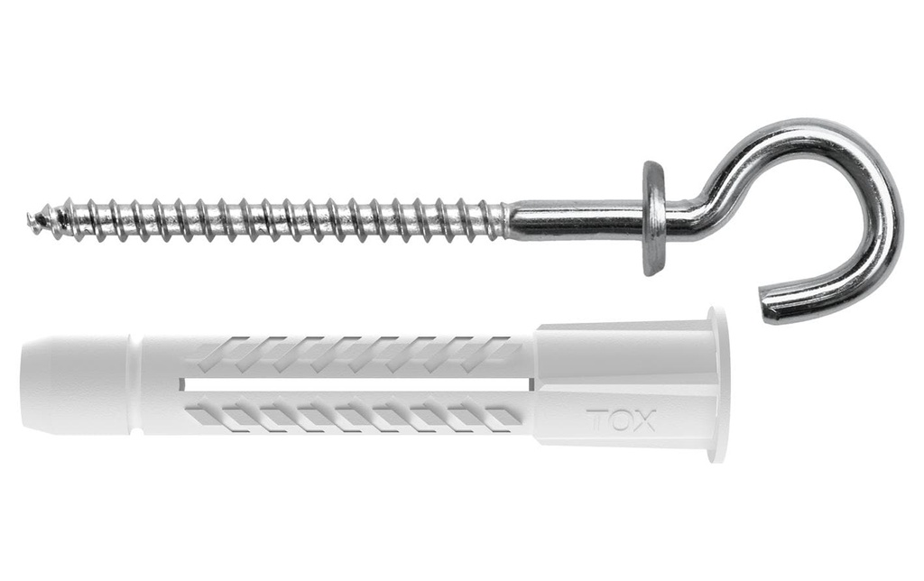 Tox-Dübel Chevilles à crochet Pirat Lenny-S 6 x 41 mm 4 Pièce/s