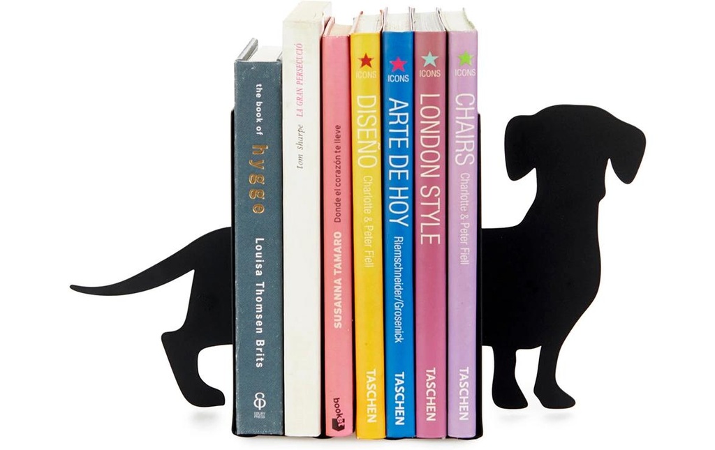 Trendform Serre-livres Chien Noir