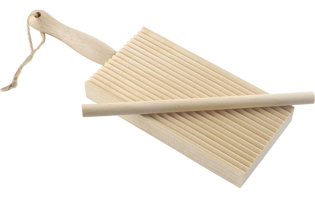 Ibili Planche à gnocchi/garganelli avec baguette 6.5 cm  x 20 cm