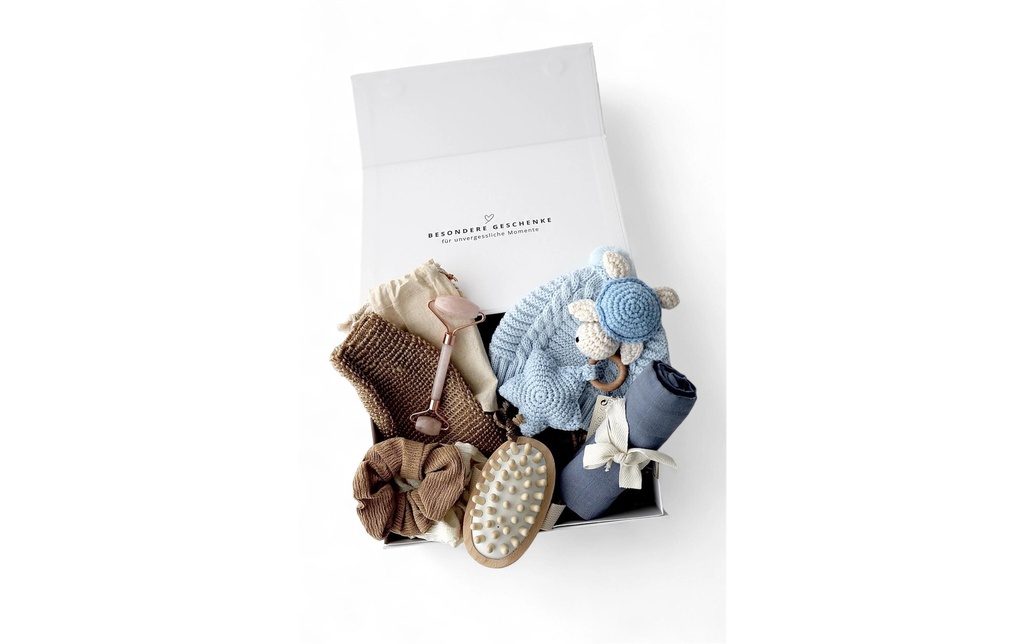 Oykami Coffret cadeau maman-bébé Elora Bleu