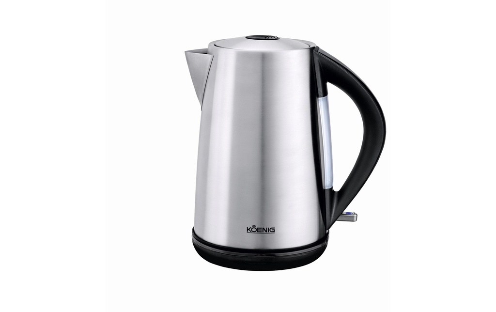 Koenig Bouilloire Steel Line 1.7 l, Noir/Argenté