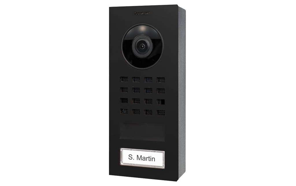 Doorbird Interphone-portier vidéo IP D1101 V en saillie, noir graphite