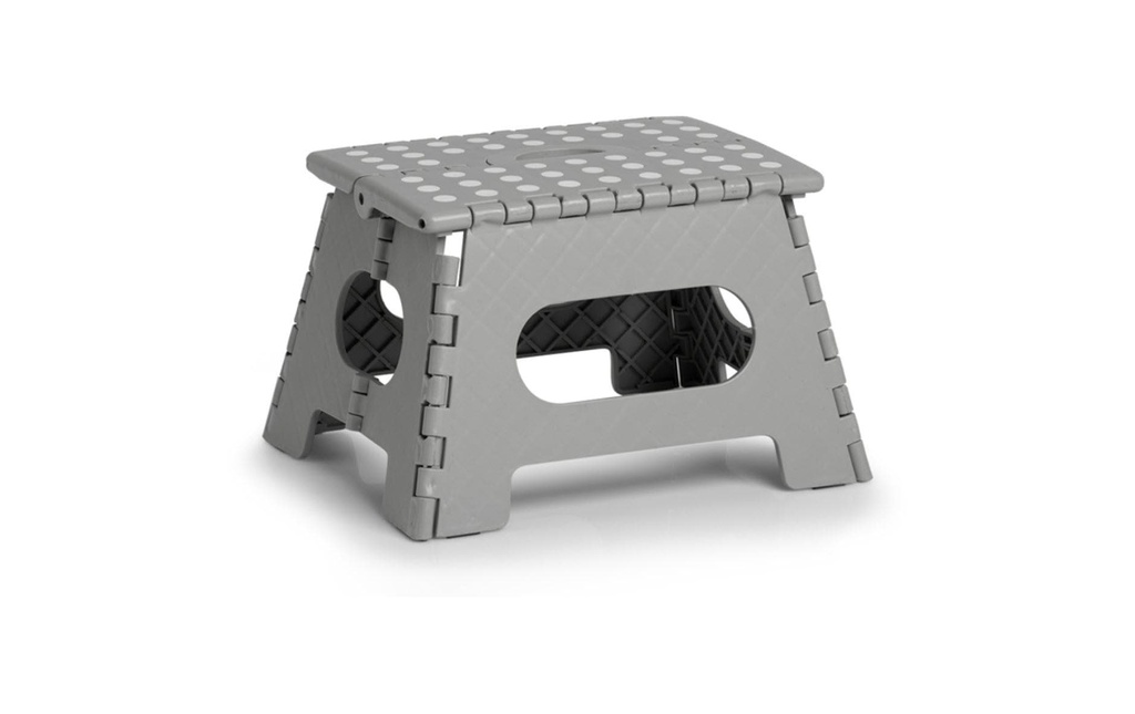 Zeller Present Tabouret pliant 35 x 28 x 22 cm, Gris