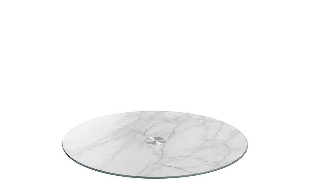 LEONARDO Plat de service Aspect marbre Gris