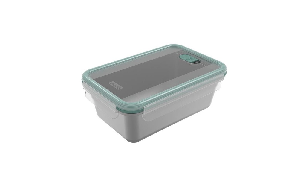 Rotho Boîte en acier inoxydable avec couvercle NALA 1.5 l, Argenté