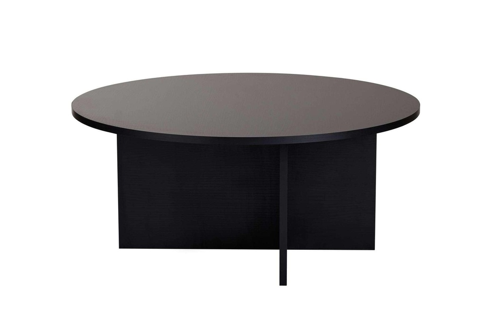 Woody Fashion Table basse Soleil Bois Noir 90 x 40 cm, Noir