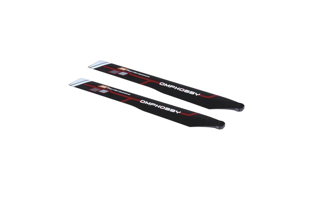 OMPHobby Pales de rotor principal Rouge M2 - Evo