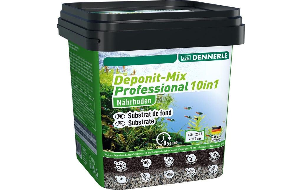 Dennerle Milieu de culture Deponit-Mix Professional 10 en 1, 9.6 kg