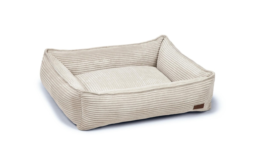 Designed by Lotte Lit Gris clair ribbé 80x70x22cm