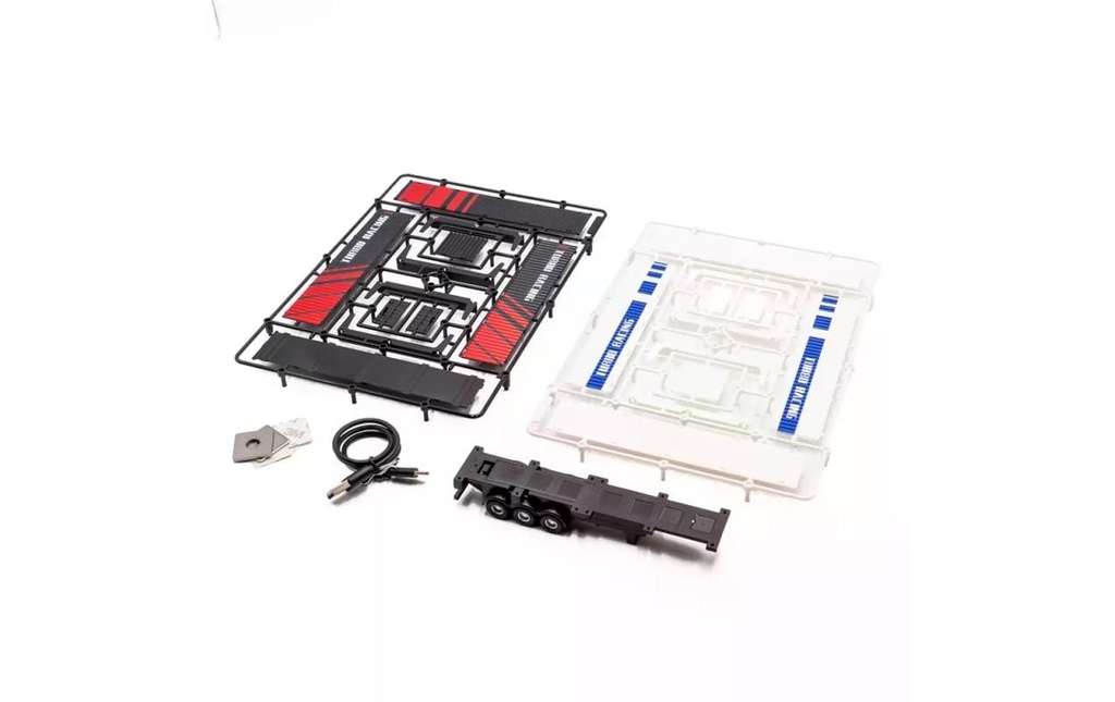 Turbo Racing Semi-remorque porte-conteneur C50 avec 2 conteneurs, 1:76