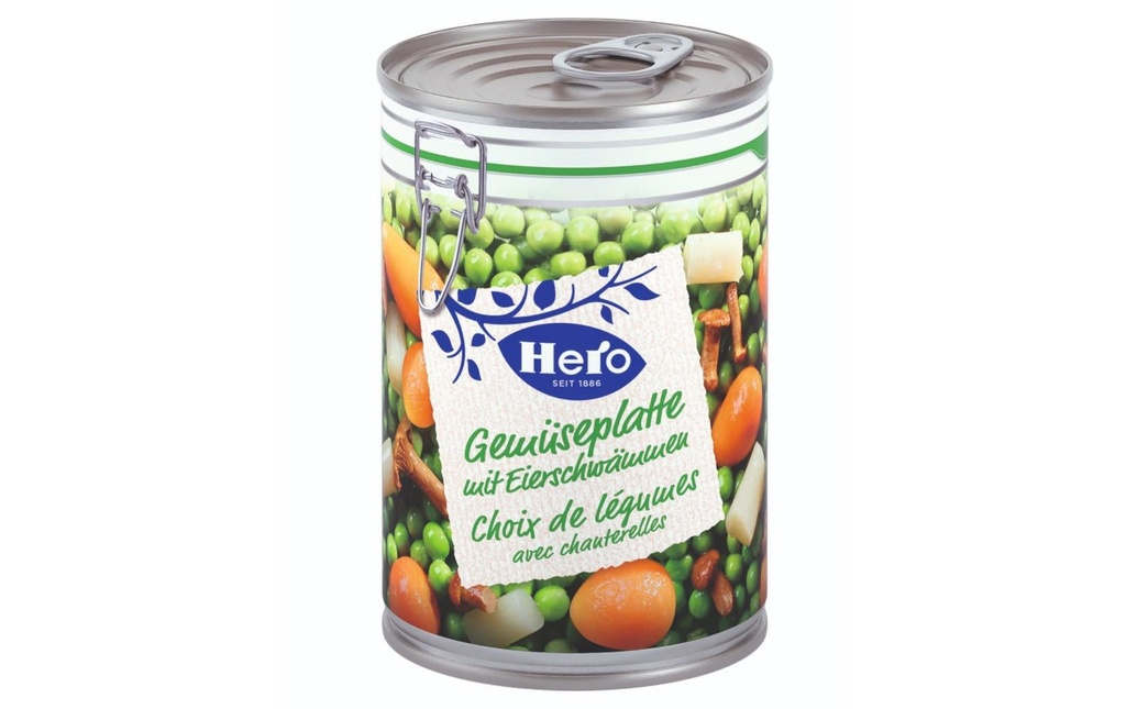 Hero Boîte Assiette de légumes avec chanterelles 420 g