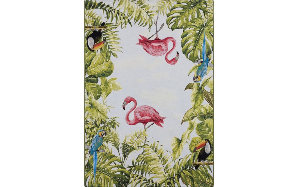 Hanse Home Tapis Tropical Birds 80 cm x 165 cm, Multicolore