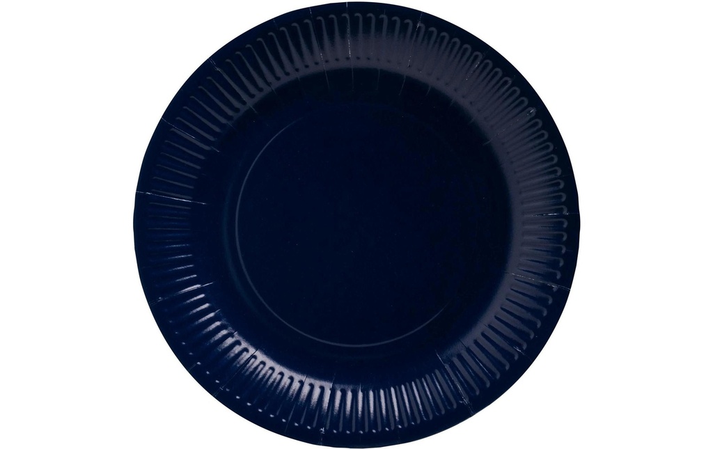 PRO nappe Assiettes jetables 23 cm, 20 Pièce/s, Bleu
