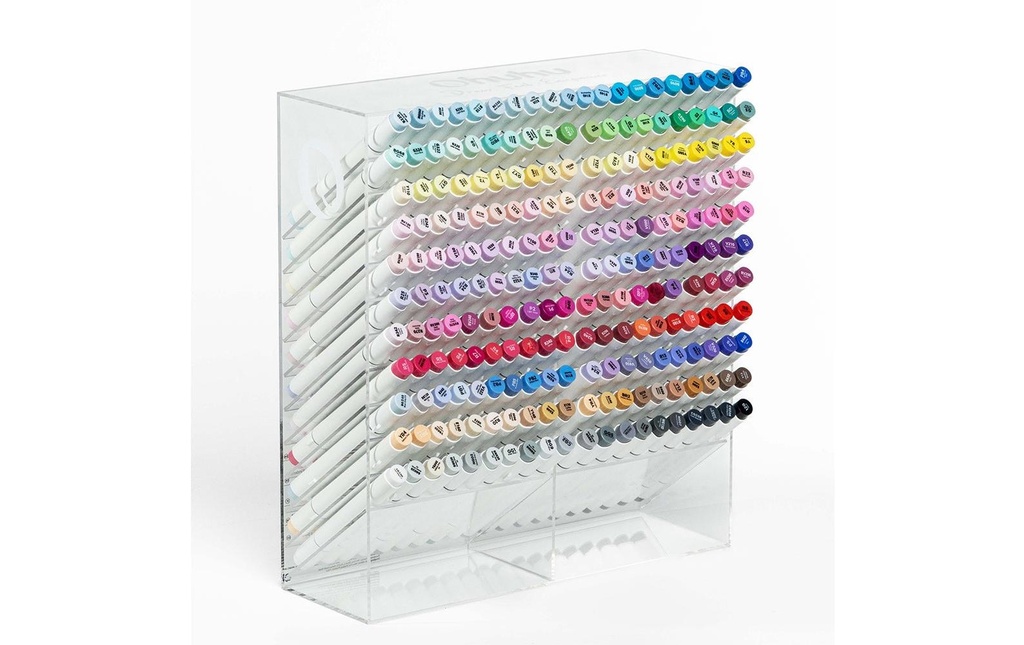 Ohuhu Pot à crayons 220 compartiments Transparent