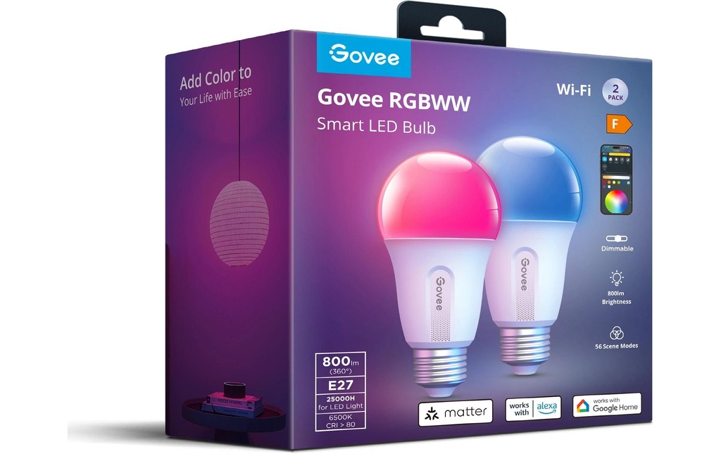 Govee Ampoules Smart Light Bulb Lot de 2