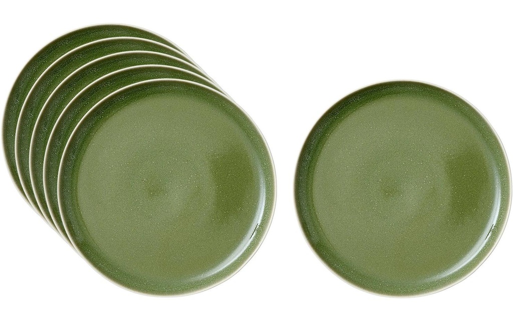 Studio Round Assiettes pour le petit-déjeuner et à dessert North 6 Pièce/s,Vert