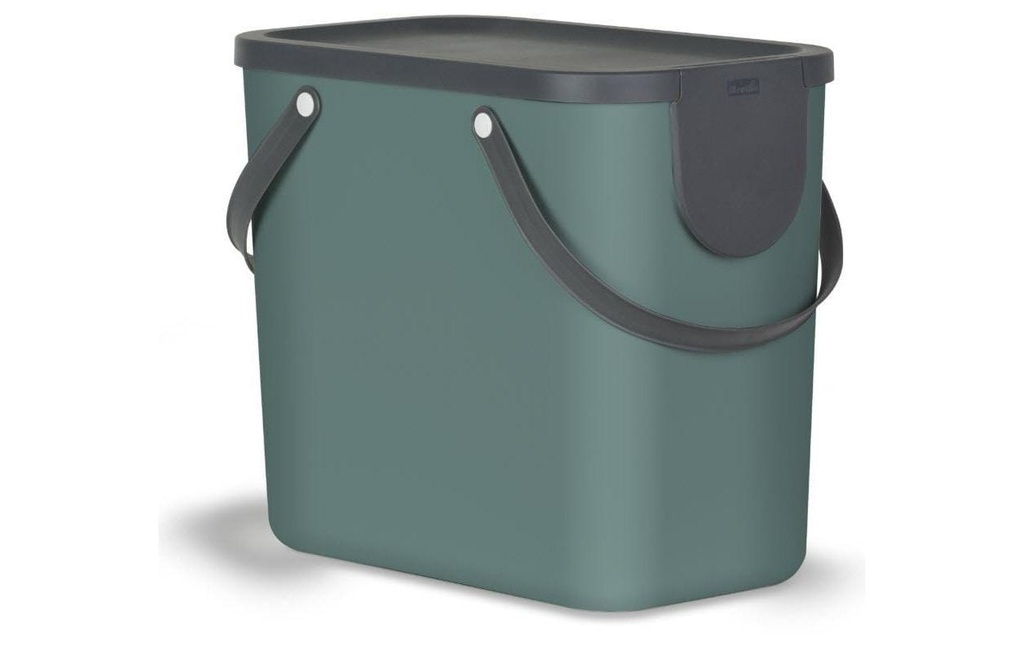 Rotho Bacs de recyclage Albula 25 l, Vert Mistletoe