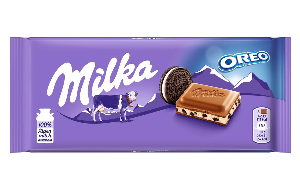 Milka Tablette de chocolat Oreo 100 g