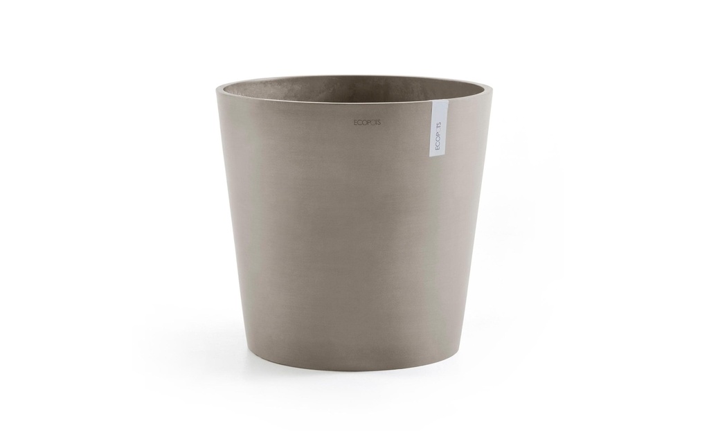 Ecopots Pot à fleur Amsterdam 50, Taupe français