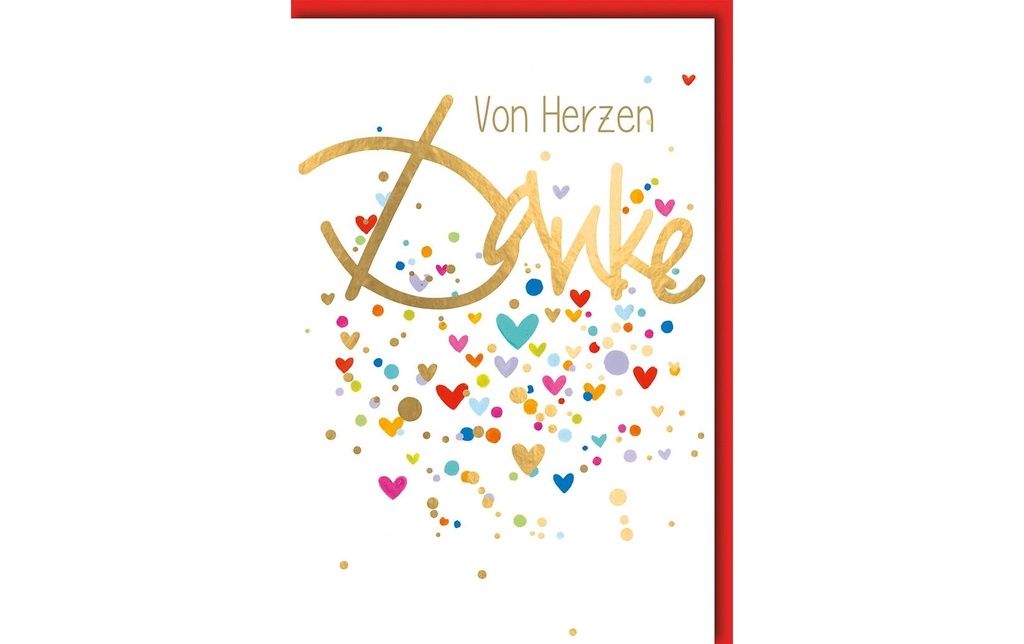 Braun + Company Carte de félicitations Merci 11.5 x17 cm, enveloppe incluse