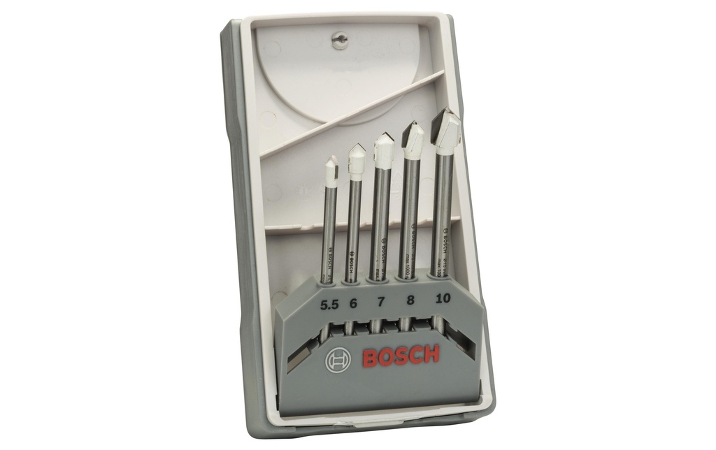 Bosch Professional Jeu de forets à carrelage CYL-9 Ceramic, 5.5 - 10 mm, 5 pièces