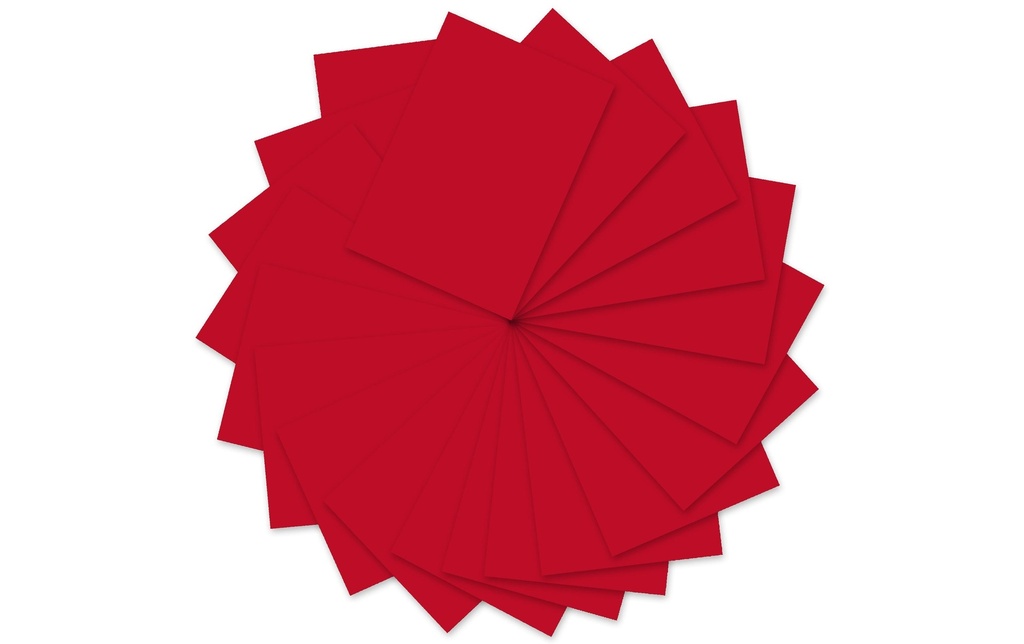 URSUS Papier coloré A4, 130 g/m², 100 feuilles, rouge tulipe