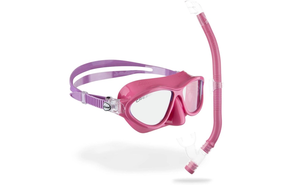 CRESSI Moon + Top Snorkel Combo rose/lilas