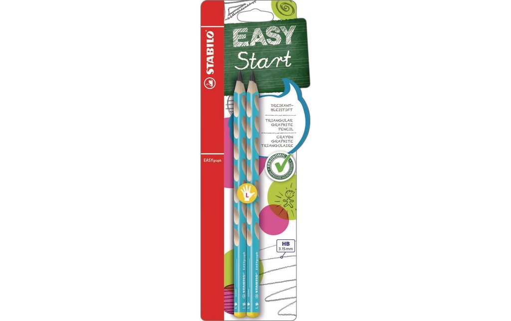 STABILO Crayon EASYgraph pour les gauchers