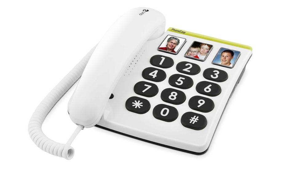 Doro Téléphone de bureau PhoneEasy 331ph Blanc
