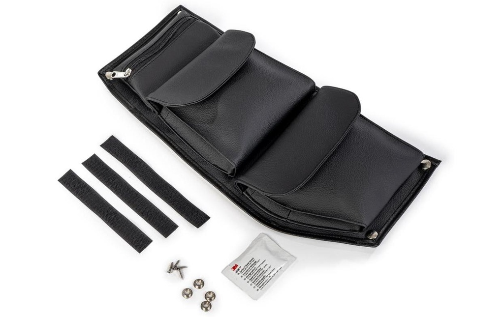 Van Equip Organiseur Sac de rangement Flexible, noir poche zippée amovible