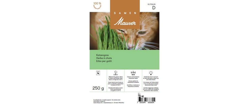 Samen Mauser Semence Herbe à chat 250g