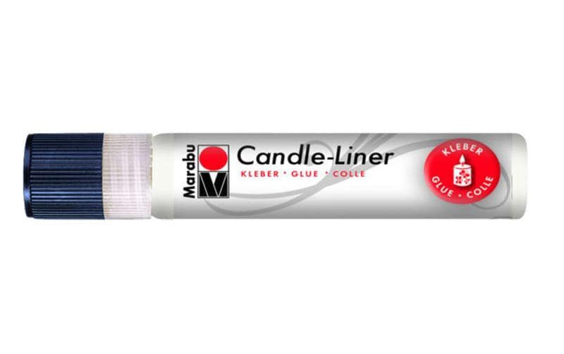 Marabu Peinture pour bougie Candle-Liner Adhésif 25 ml, transparent