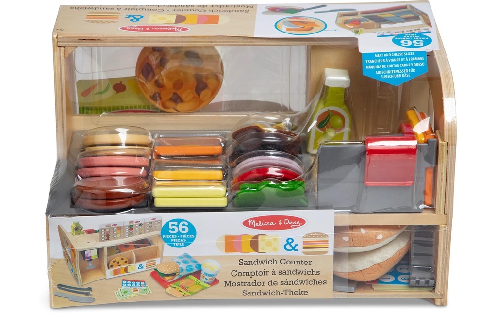Spinmaster Melissa et Doug Comptoir à sandwichs Set de jeu en bois