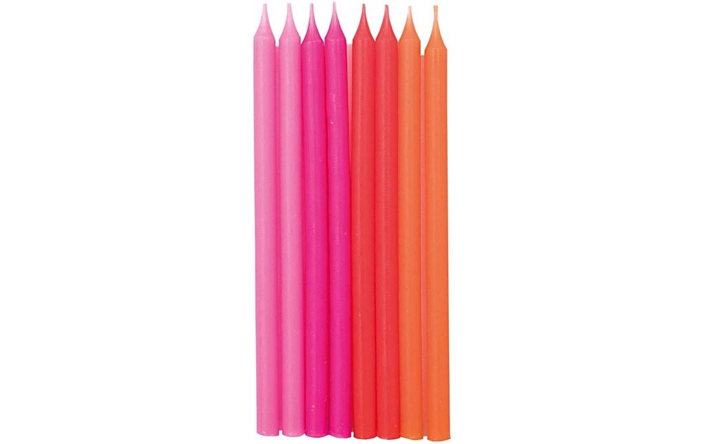 Rico Design Bougie Anniversaire 16 Pièce/s, Neon