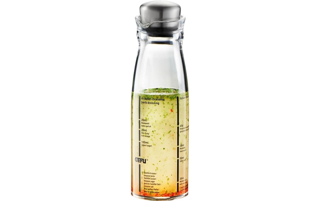 GEFU Shaker pour vinaigrette MIXO 250 ml