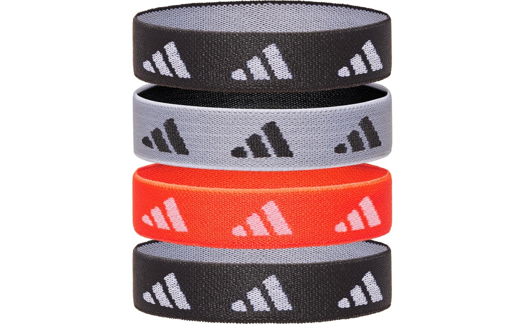 adidas Hair Ties Noir, blanc, rouge solaire