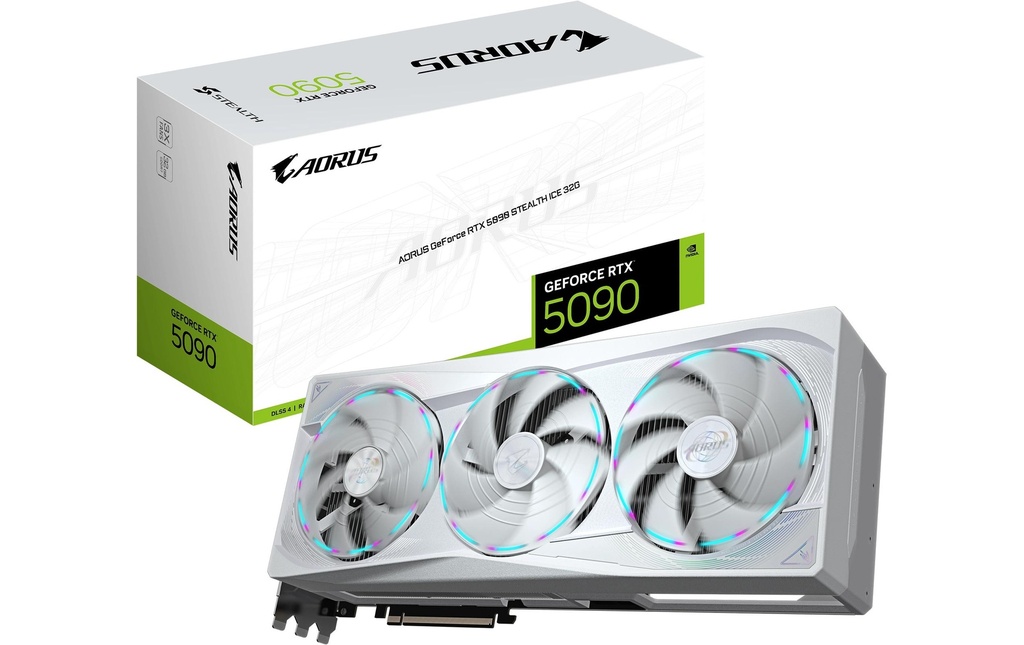 Gigabyte Carte graphique AORUS GeForce RTX 5090 STEALTH ICE 32G