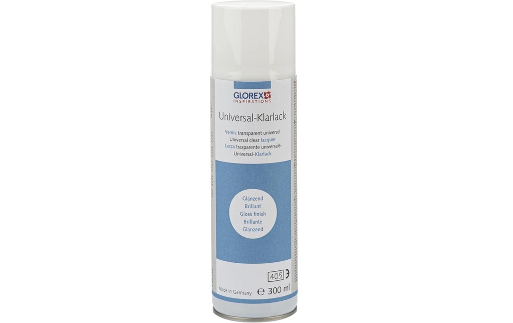 Glorex Vernis transparent 300 ml, Transparent, Brillant