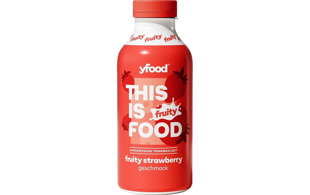YFOOD Repas à boire Fruity Strawberry 500 ml