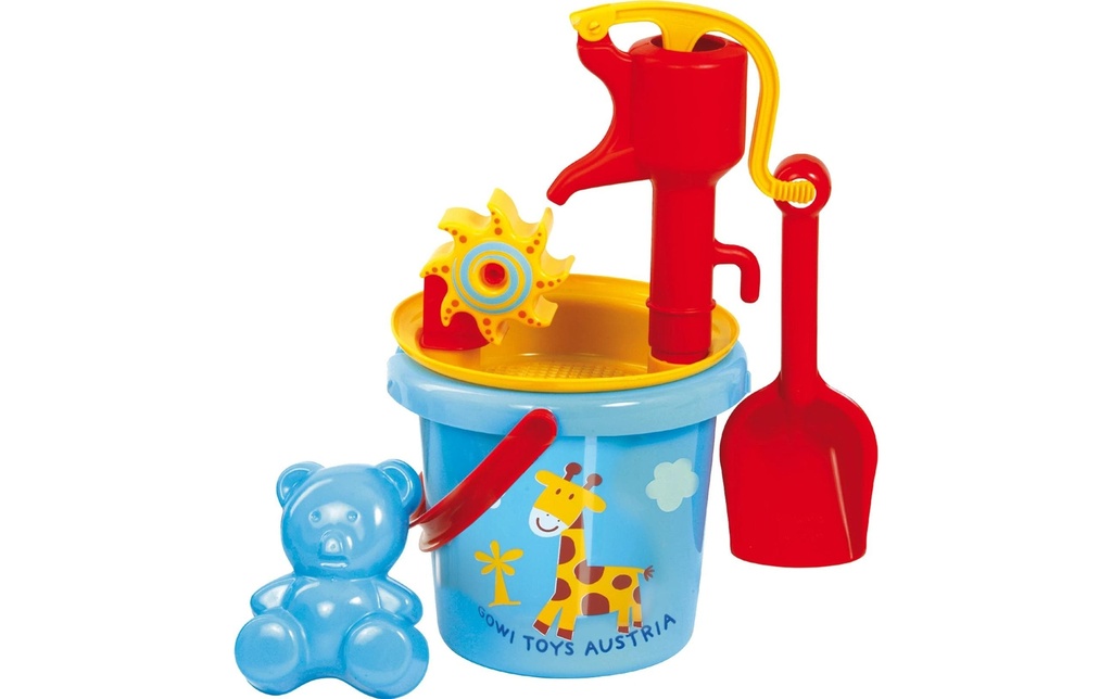 Gowi Set de sable av. pompe à eau 38 cm