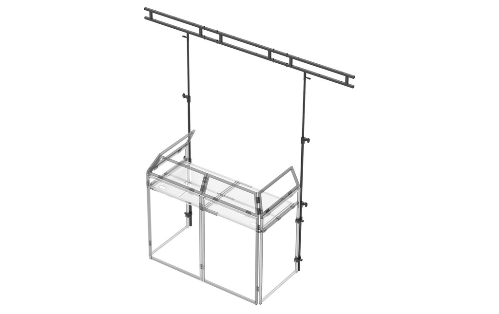 Vonyx Pont portique d’éclairage DB3L pour DJ Booth DB3