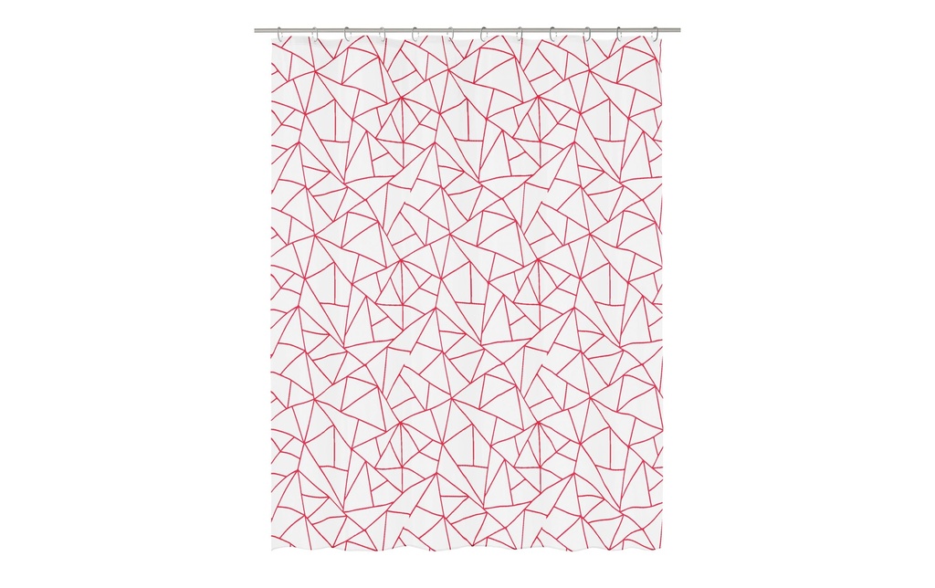 Kleine Wolke Rideau de douche Bondi 180 x 200 cm, Rouge