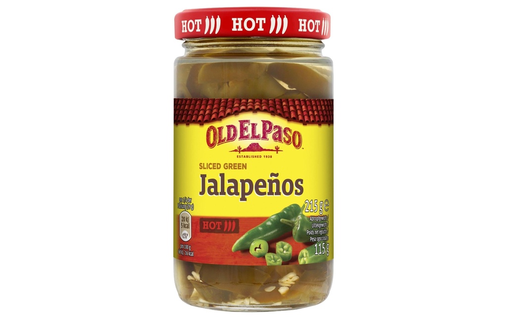 Old El Paso Jalapeños coupé 215 g