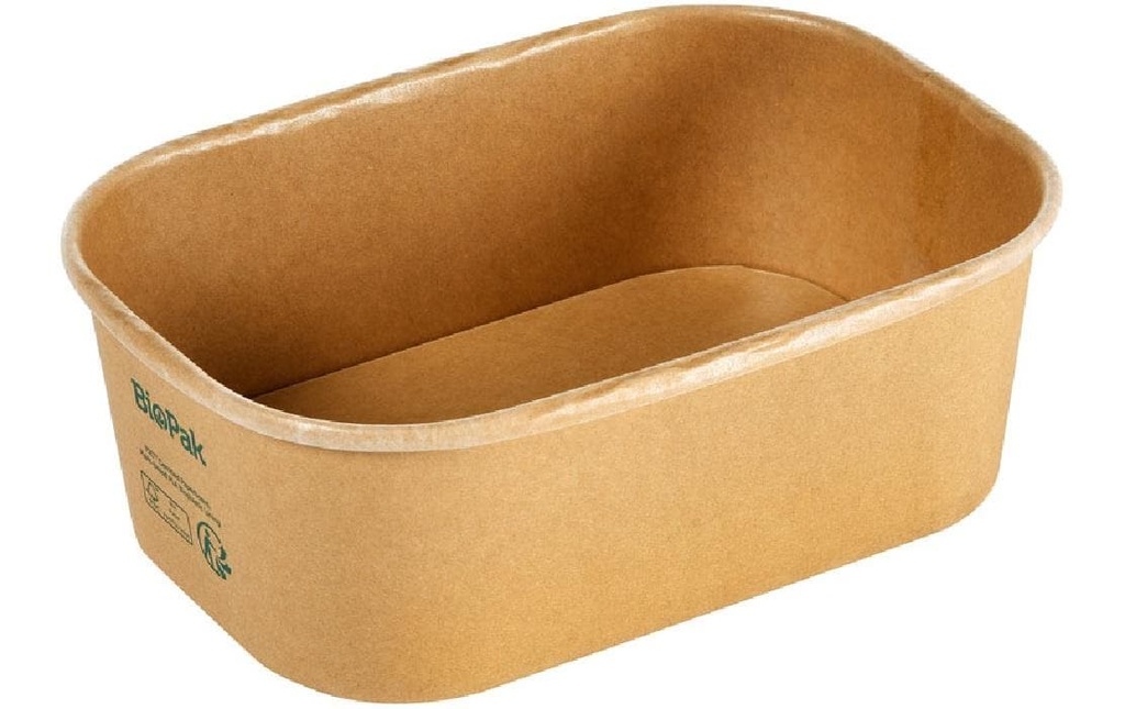 Duni Saladier Brick Box Medium 750 ml, marron, 50 pièces