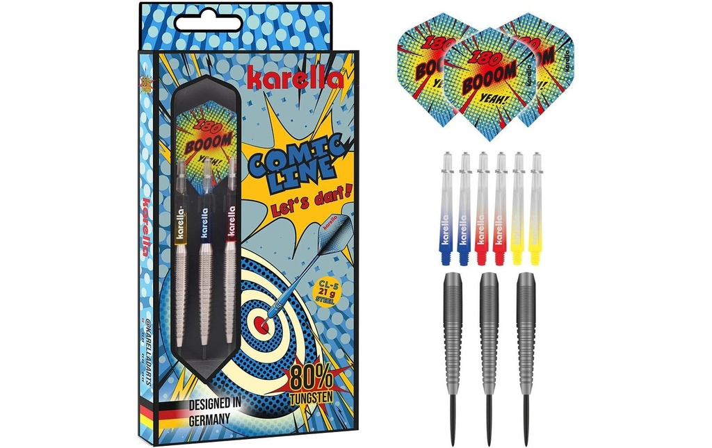 Karella Steeldart Comic Line CL-5 21 g, 3 pièces