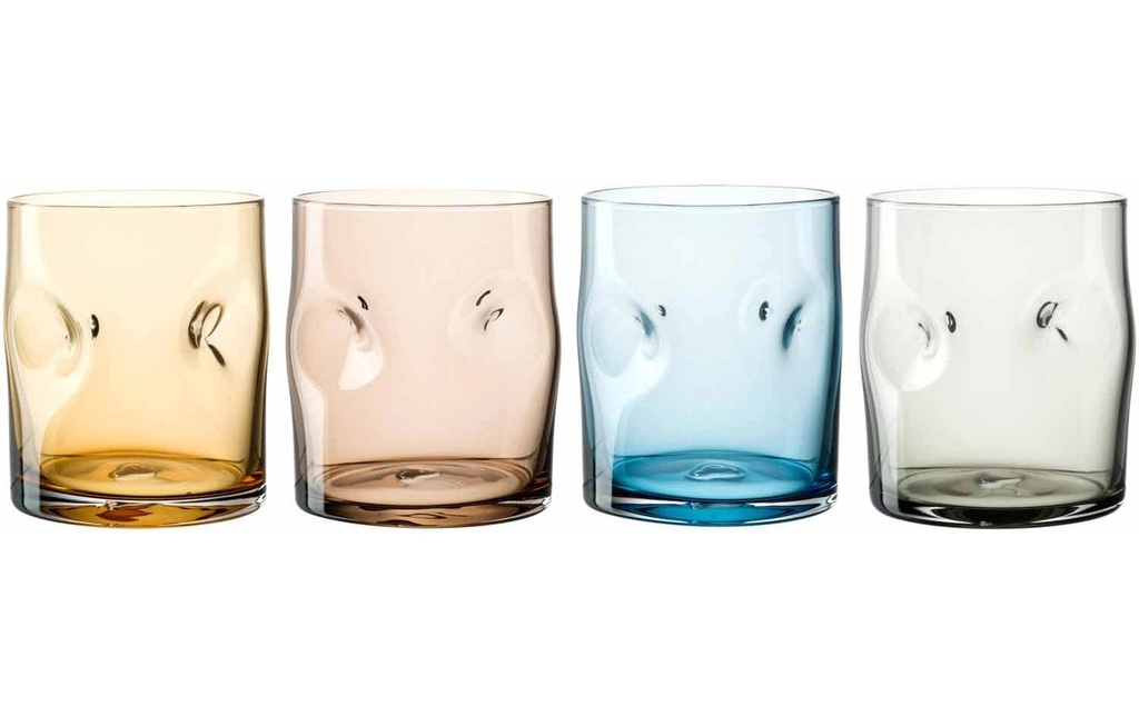 LEONARDO Verre Vesuvio 300 ml, 4 pièces, Multicolore