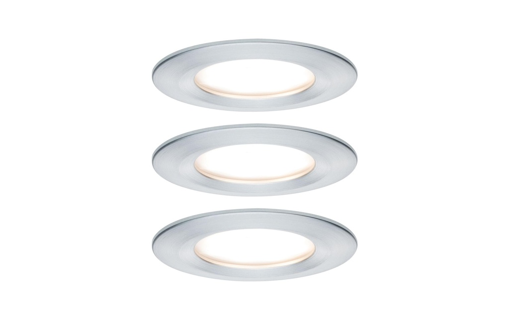 Paulmann Spot encastré Nova Coin Starr Set, 3 x 6 W, 2700 K, chrome