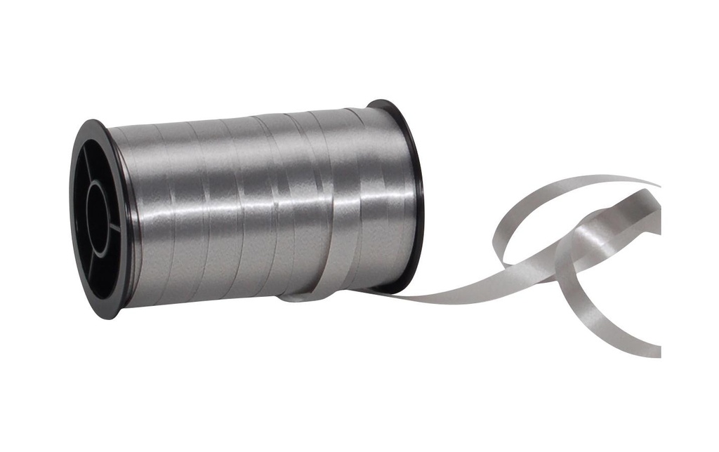 Spyk Ruban cadeau Poly Lisse 7 mm x 20 m, Argenté