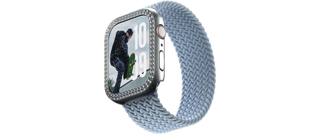 SAFE. Protection d'écran Bling Bumper Silver 42 mm